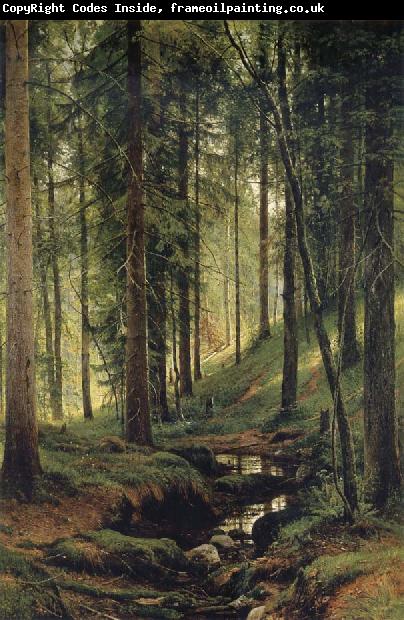 Ivan Shishkin The Brook in the Forest